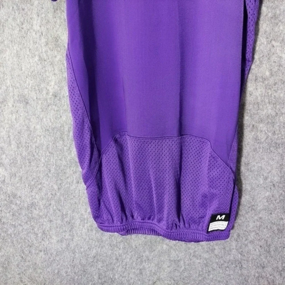 Nike Training‎ Jersey Men Medium Purple Padded Football Short Sleeve Athletic